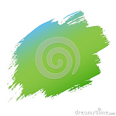 Blue And Green Blob Banner White Vector Illustration
