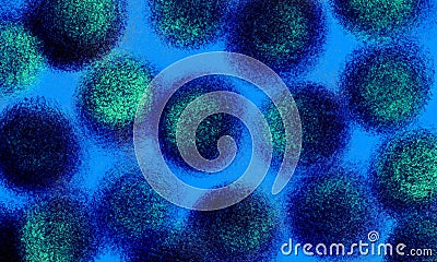 blue and green circle paint abstract background Stock Photo