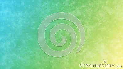 Blue, Green and Yellow Gradient Background with Grunge Watercolor Texture Stock Photo