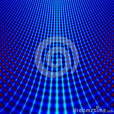 Blue grid fractal Stock Photo