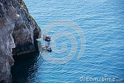 Blue Grotto boat trip, Malta Editorial Stock Photo