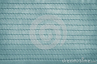 Blue grunge stitched leather pattern Stock Photo