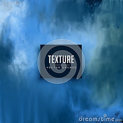 Blue grunge texture background in dirty style Vector Illustration