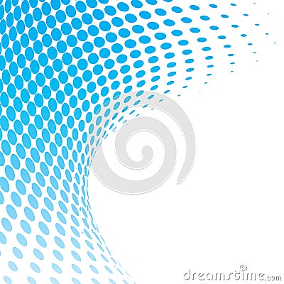 Blue halftone background Vector Illustration