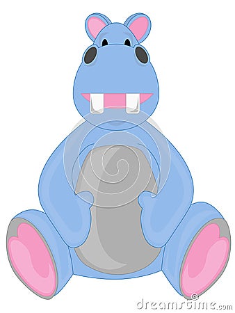 Blue Hippo Stock Photo