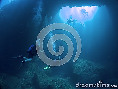 The Blue Hole in Gozo Editorial Stock Photo