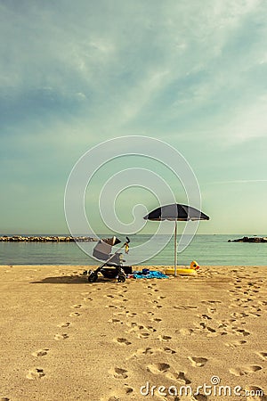 A blue horizon Editorial Stock Photo