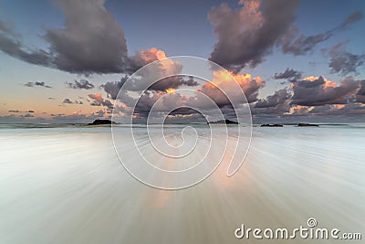 Blue Hour at Black Rocks Stock Photo