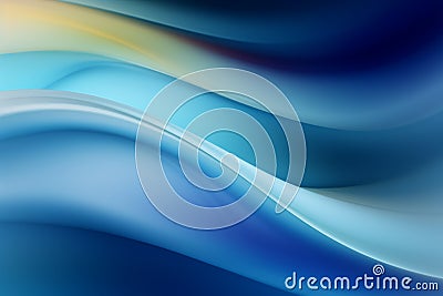 Blue hues blend abstract background with a serene and calming vibe Stock Photo