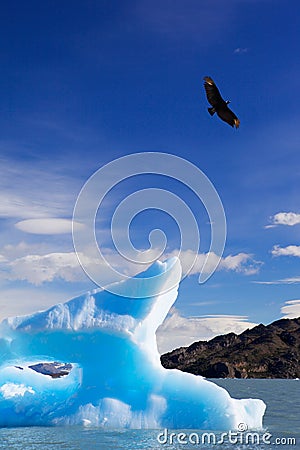 Blue iceberg Stock Photo