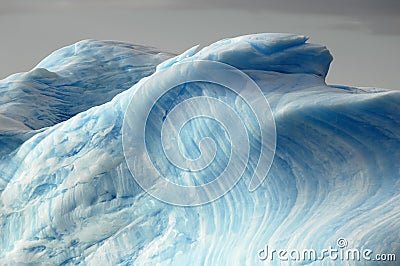 Blue iceberg layers Stock Photo