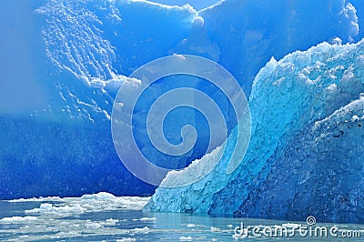 Blue Icebergs Stock Photo