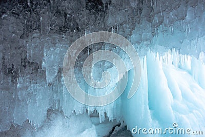 The Blue Icicles Stock Photo