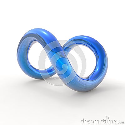 Blue infinity symbol Cartoon Illustration
