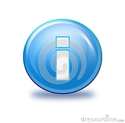 Blue information icon Stock Photo