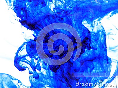 Blue Ink Stock Photo