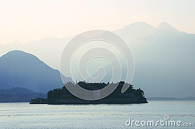 Blue island Stock Photo