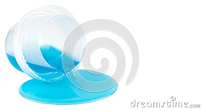 Blue isolated detergent Stock Photo