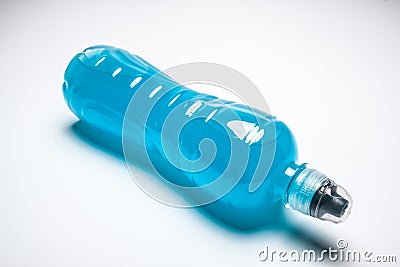 Blue isotonic drink Stock Photo