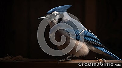 Blue jays focus on detail image Stock Photo