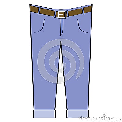 Blue jeans Vector Illustration