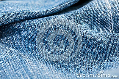 Blue jeans high quality texture, moving waves. fabric texture Stock Photo