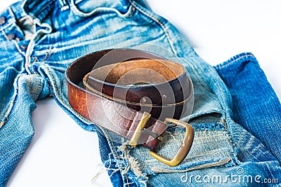 Blue jeans Stock Photo