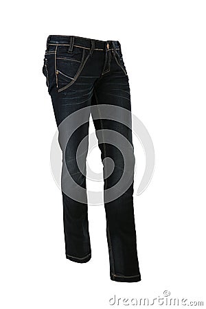 Blue jeans trousers Stock Photo