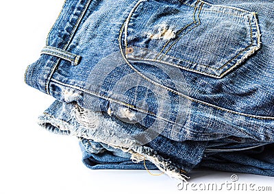 Blue jeans Stock Photo