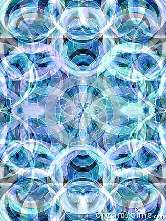 Blue Kaleidoscope Stock Photo