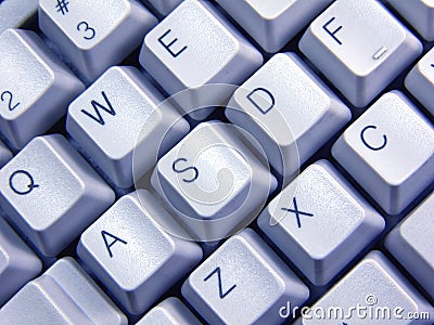 Blue keyboard Stock Photo