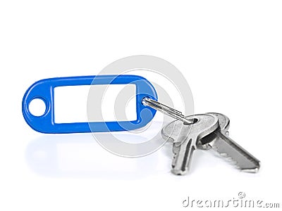 Blue keyring Stock Photo