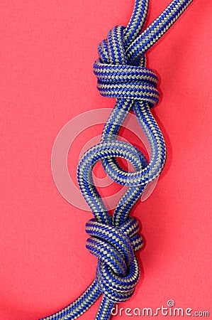 Blue knot Stock Photo