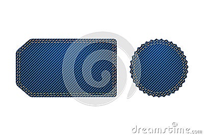 Blue labels big set Vector Illustration