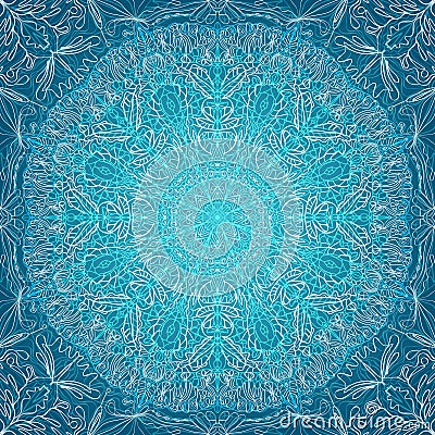 Blue lace background Vector Illustration