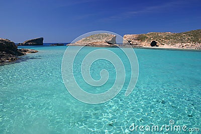 Blue lagoon Stock Photo