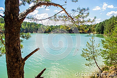 Blue lakes Stock Photo