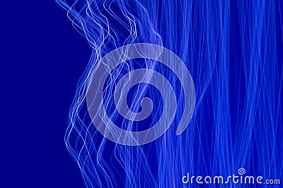 Blue light painting photography background Stock Photo