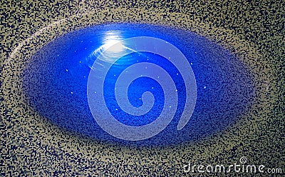 Blue light tunel Stock Photo