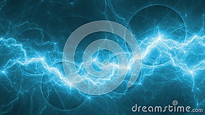 Lightning, abstract electrical background Stock Photo