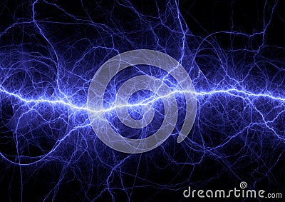 Abstract electrical plasma discharge Stock Photo