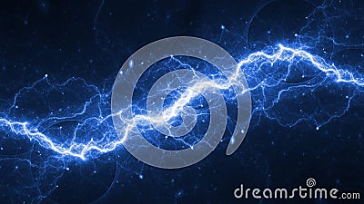 plasma and electrical background Stock Photo