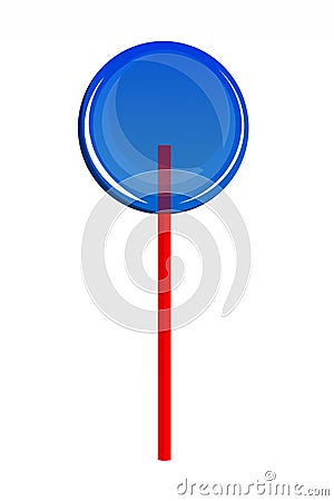 Blue Lollipop. Products. Stock Photo