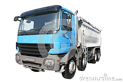 Blue lorry Cartoon Illustration