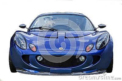 Blue Lotus On White Editorial Stock Photo