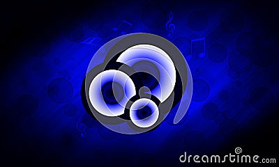 Blue Loudspeaker background Stock Photo