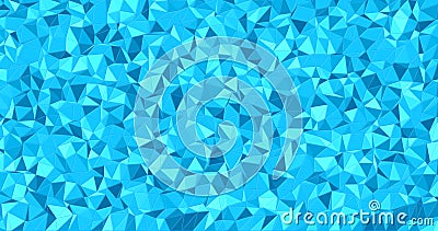 Blue low poly mosaic textured polygonal background Stock Photo