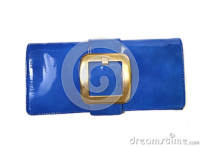 Blue Luxury Handbag Stock Photo