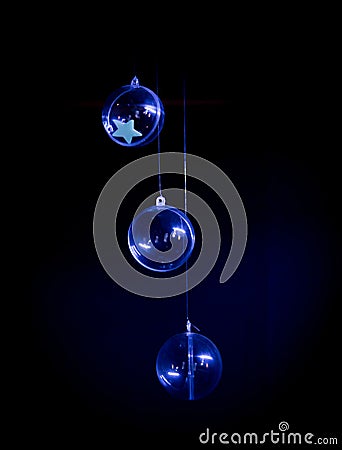 Blue magic balls Stock Photo