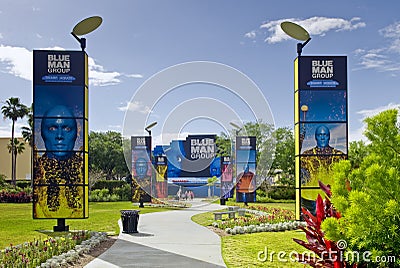 Blue Man Group Florida Editorial Stock Photo